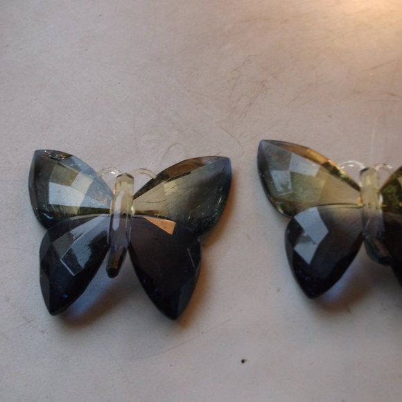 vintage lucite butterflys. decorations.
